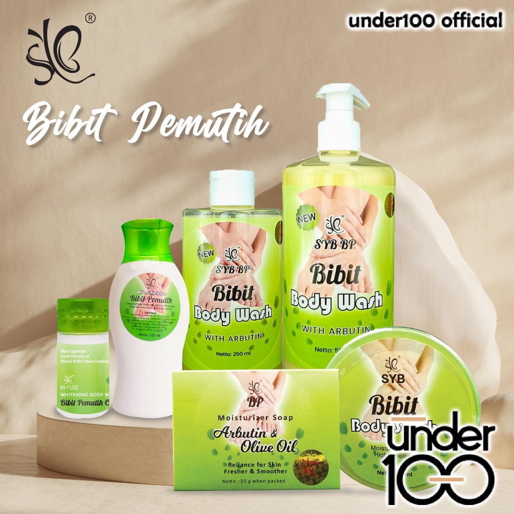 ❤ UNDER100 ❤ SYB Bibit Pemutih | Lotion | Scrub | Body Wash | Sabun Batang In-Fuse Whitening Bibit Cair