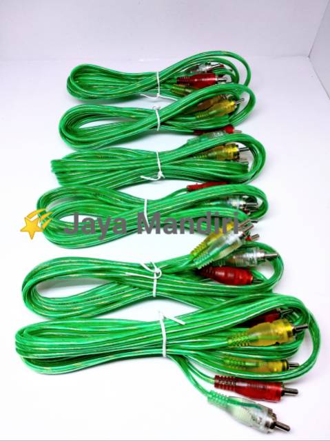 Kabel RCA 3-3 Transparan 1,5 Meter