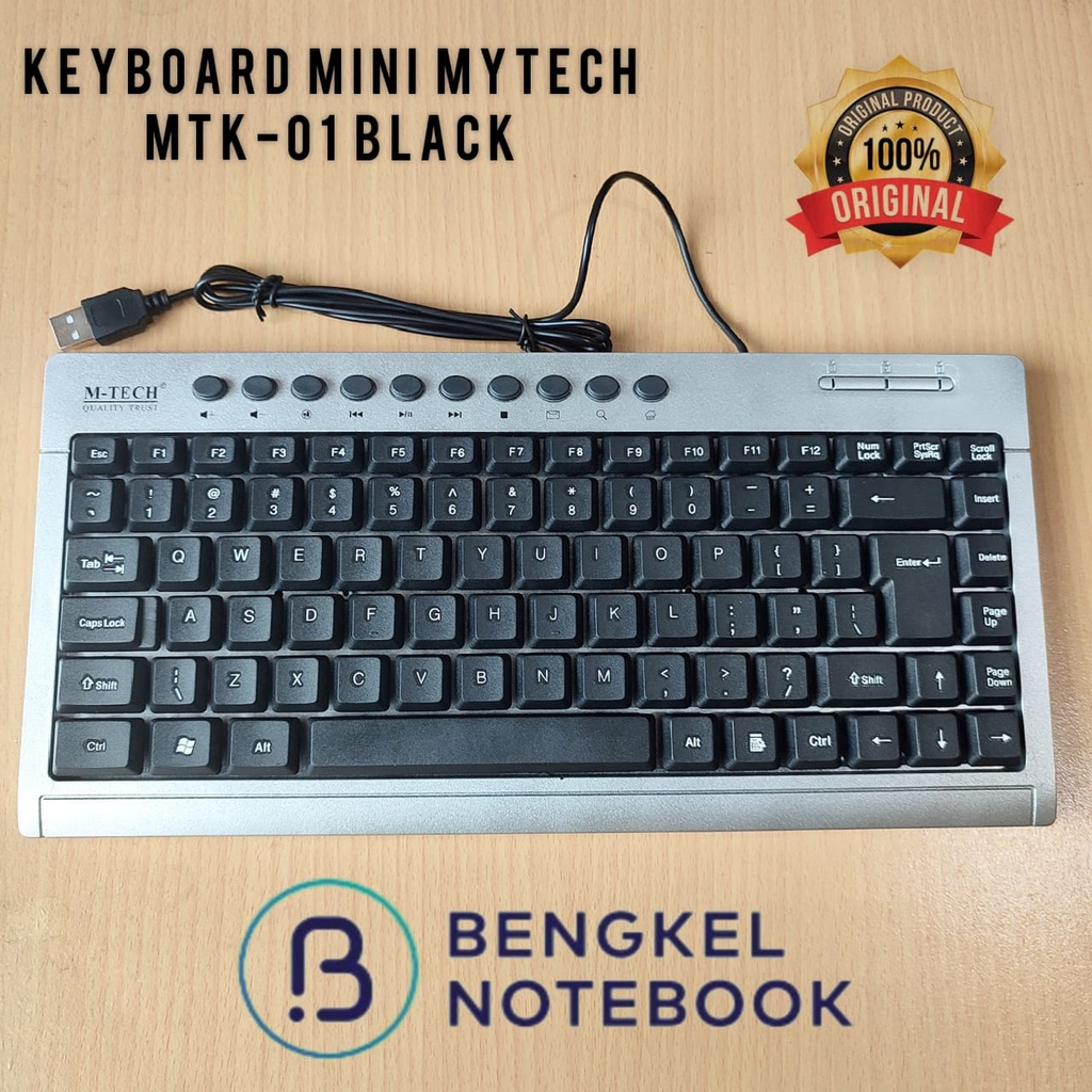 Keyboard PC USB Mini Komputer M-Tech Mtech MTK-01 Black