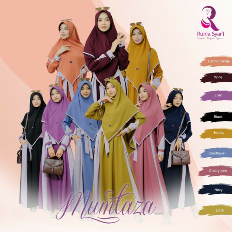 GAMIS SET MUMTAZA SYARI by RUNIA SYARI