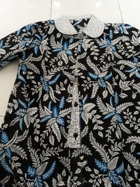 Terlaris Serut Genes Jelita Tunic Navbor Yelbor Whitbor Creambor Tunik Batik Modern Hrb030 Dolbidob.