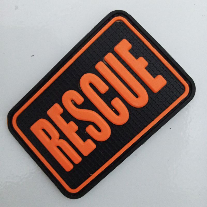 patch rubber RESCUE/BPBD/TEAM SAR/BNPB.tempelan karet emblem velcro