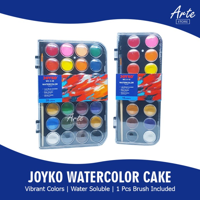 

Jual Cat Air - Joyko Watercolor Cake Wc-3 Trendi