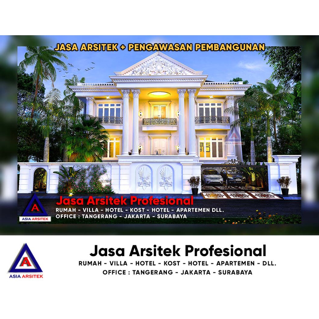 Jual Jasa Arsitek Desain Rumah Klasik Mewah Di Kemang Kebayoran Baru Jakarta Selatan Indonesia Shopee Indonesia