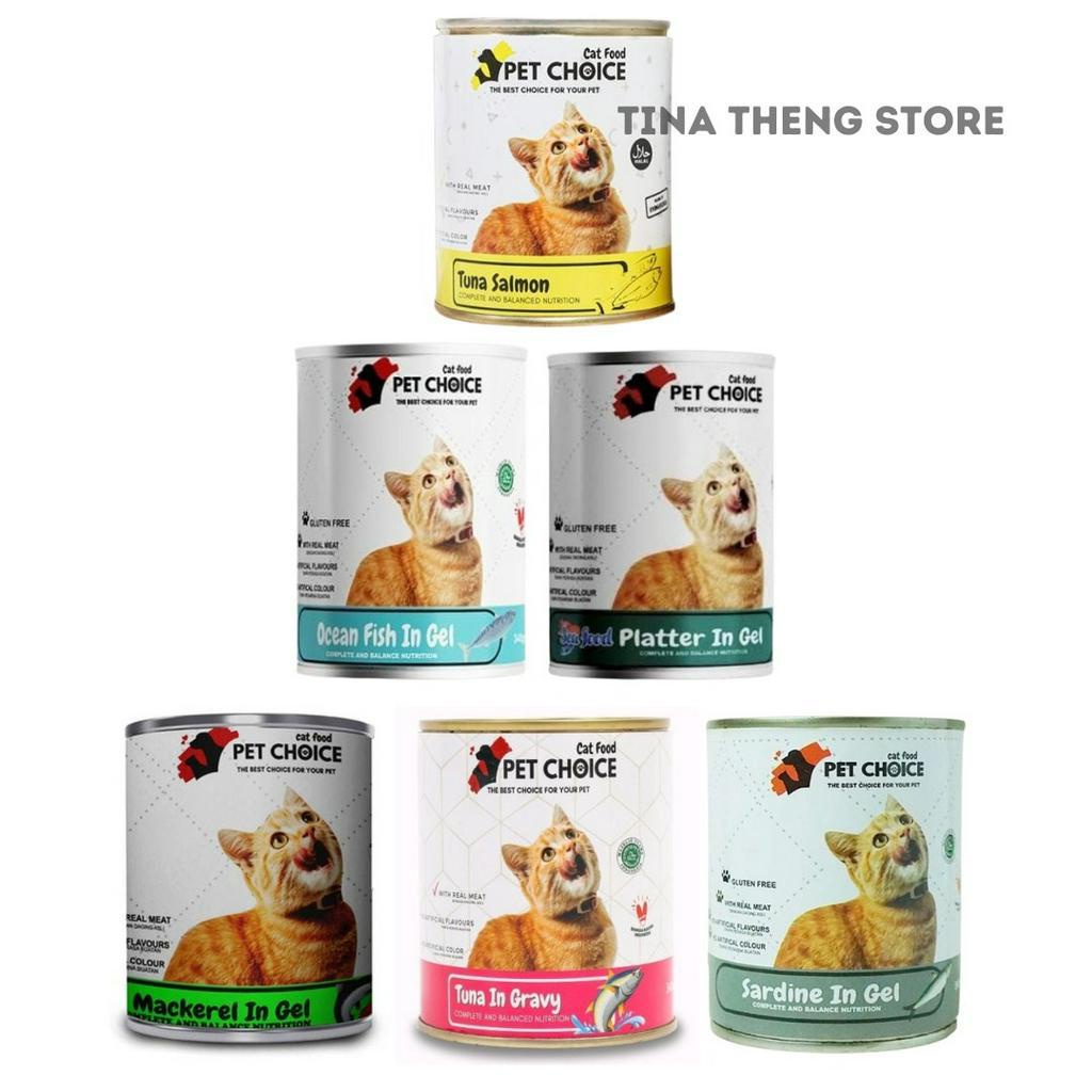 PET CHOICE Wet Food Makanan Kucing Basah 340gr