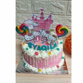 

KUE TART HELLO KITTY / KUE TART KARAKTER / KUE ULANG TAHUN / KUE TART