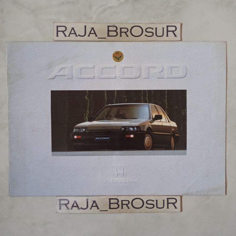 Poster brosur katalog leaflet jadul lawas Honda Accord Prestige 1986