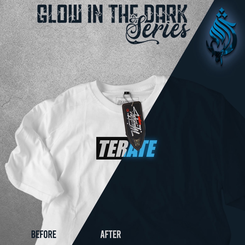 KAOS TERATE GLOW IN THE DARK SIMPLE ll MASHTER STORE