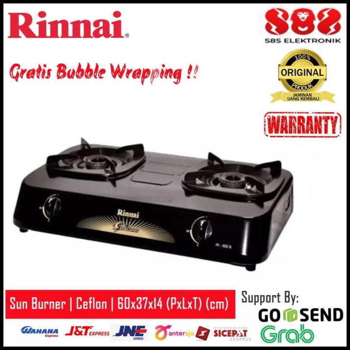 Rinnai Kompor Gas 2 Tungku Ri302S Ri 302S Ri 302 S
