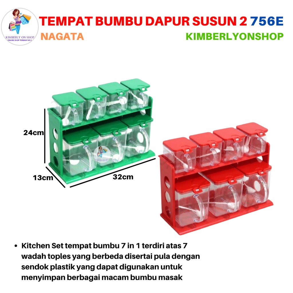 Tempat Bumbu Susun 2 Kitchen Set 756 E Nagata