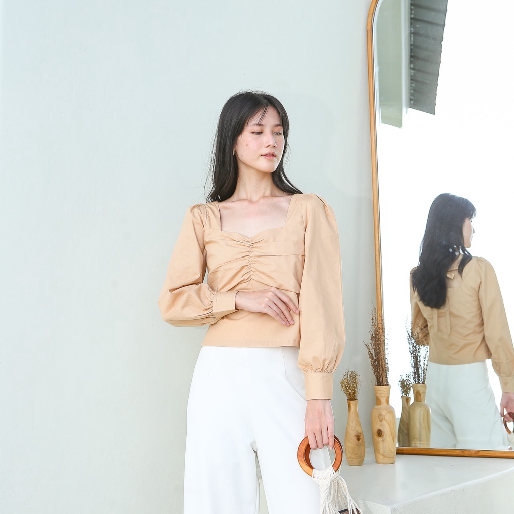 VELOVE - V876 Sora Tied Top - 3 COLORS &amp; 2 SIZE