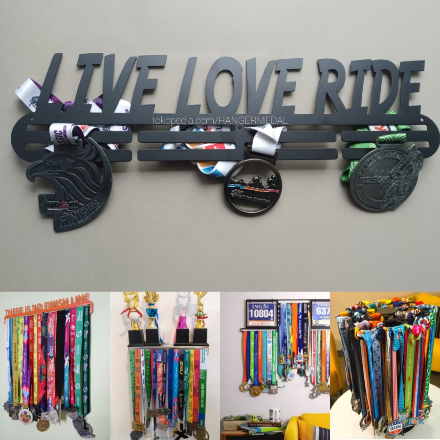 MEDAL HANGER - GANTUNGAN MEDALI SEPEDA - LIVE LOVE RIDE