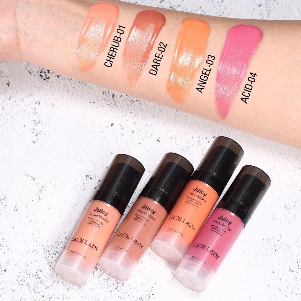 SACE LADY Juicy 4 Colors Liquid Blusher Blush On Perona Pipi ORI