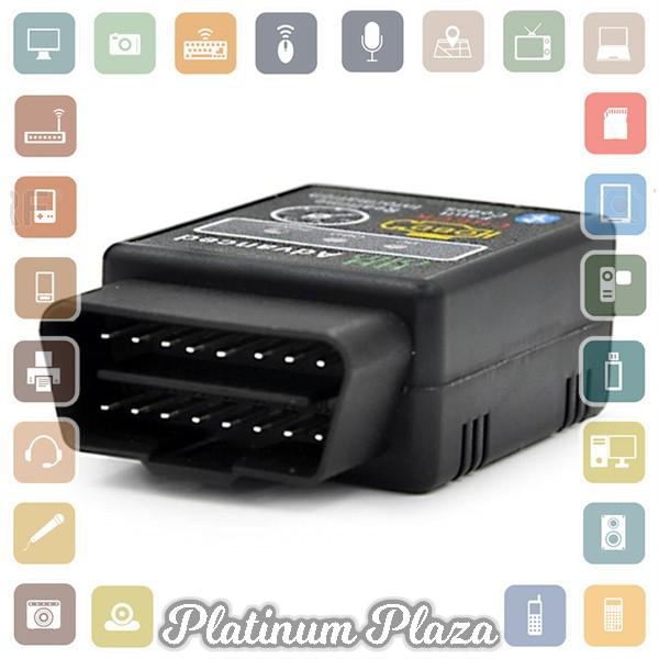 Bluetooth Car Diagnostic OBD2 V1.5 - ELM327 - Black`E3B05Q-