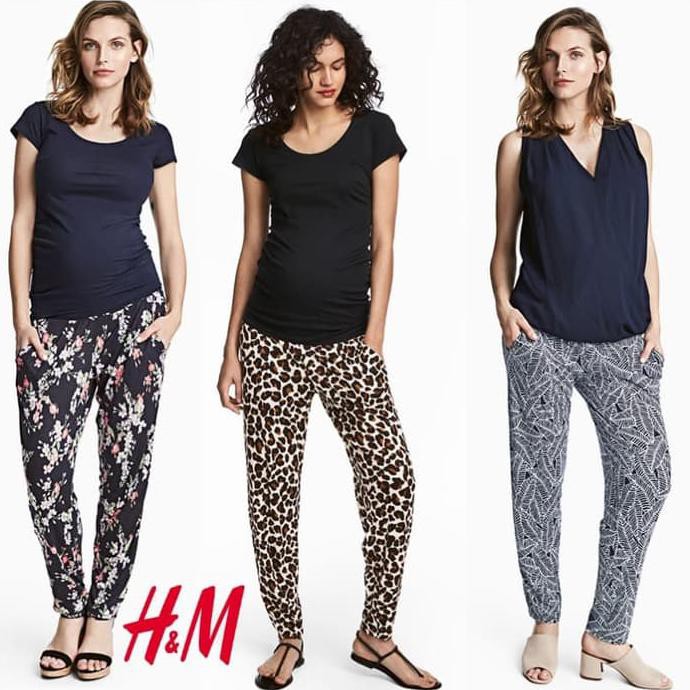 BARANG BERKUALITAS H&M MAMA JOGGER PANTS - CELANA WANITA BAHAN JERSEY ORIGINAL BRANDED EKONOMIS