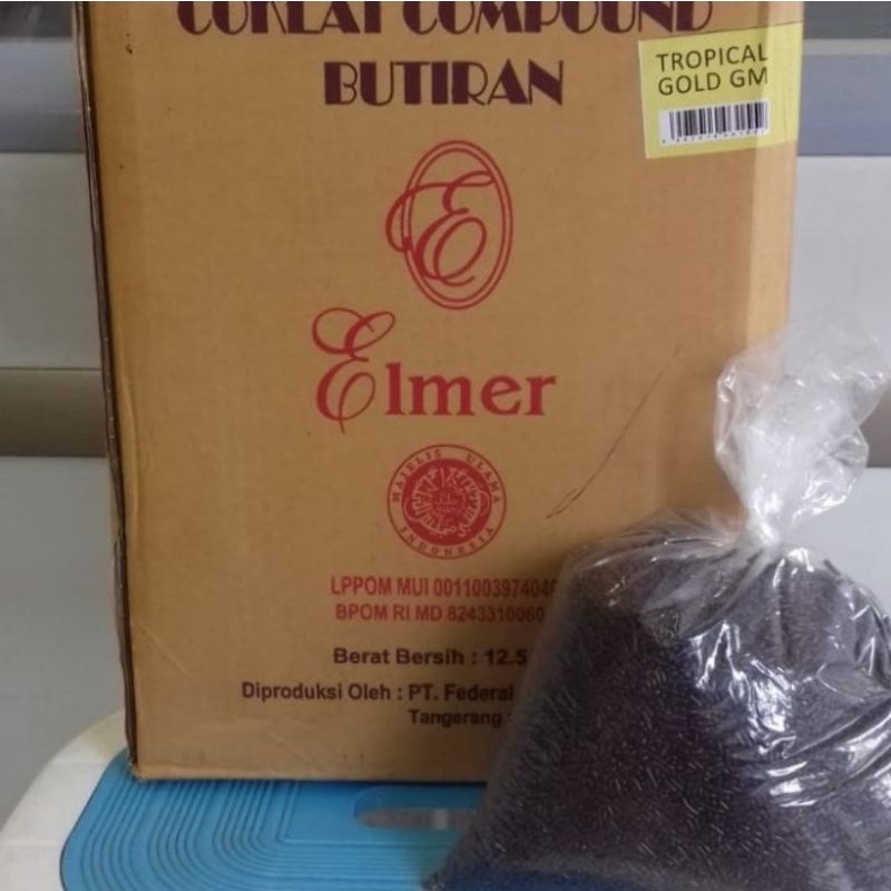 

mesis cokelat elmer tropical gold 250gr repack