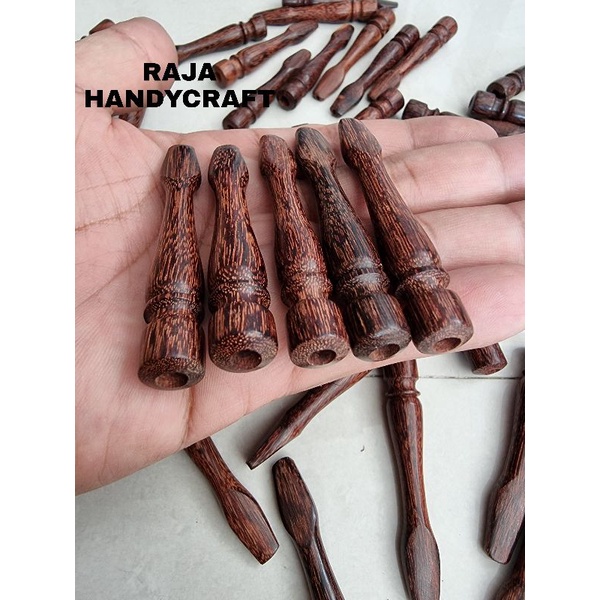 Once Pipa Rokok Kayu Gali Asem Jawa Model lubang kecil lintingan Tingwe kualitas premium