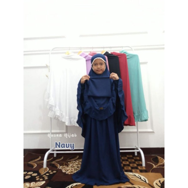 [BRAND HUSNA HIJAB] MUKENA ANAK SD / MUKENA ANAK MODEL REMPEL / MUKENA ANAK