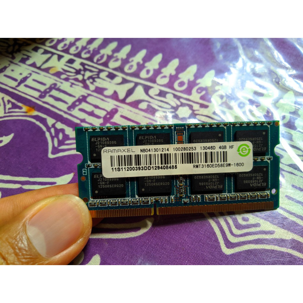Ram Laptop Ramaxel Ddr3 4gb