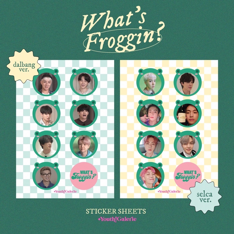 

youthgalerie - what’s froggin sticker sheets