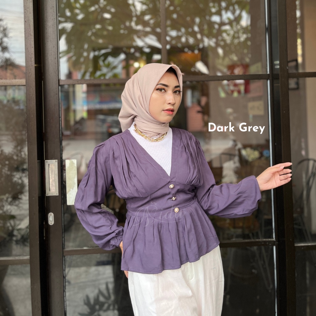 Lily Blouse Rayon Premium Lengan Panjang