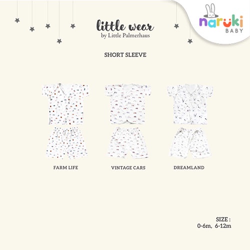 Little Palmerhaus Little Wear Short Sleeve Piyama Bayi Setelan Bayi