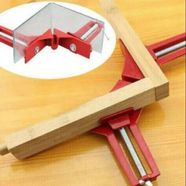 Klem Siku Sudut Alat Penjepit Kayu Siku Pojok Jepitan Kayu Akrilik Kaca 