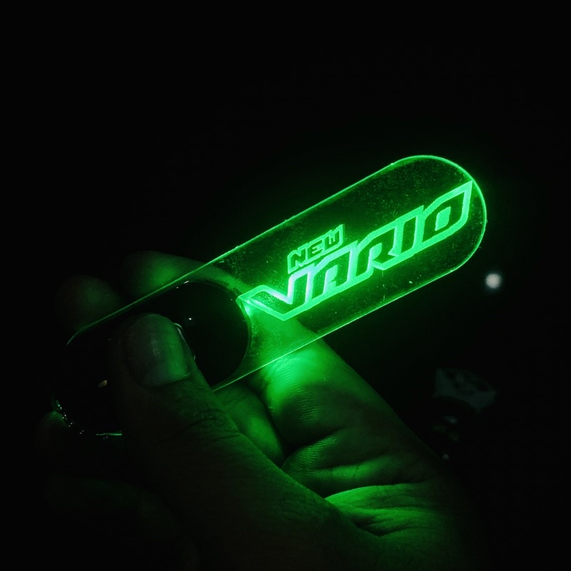 Gantungan Kunci Unik Led Custom siul-hijau