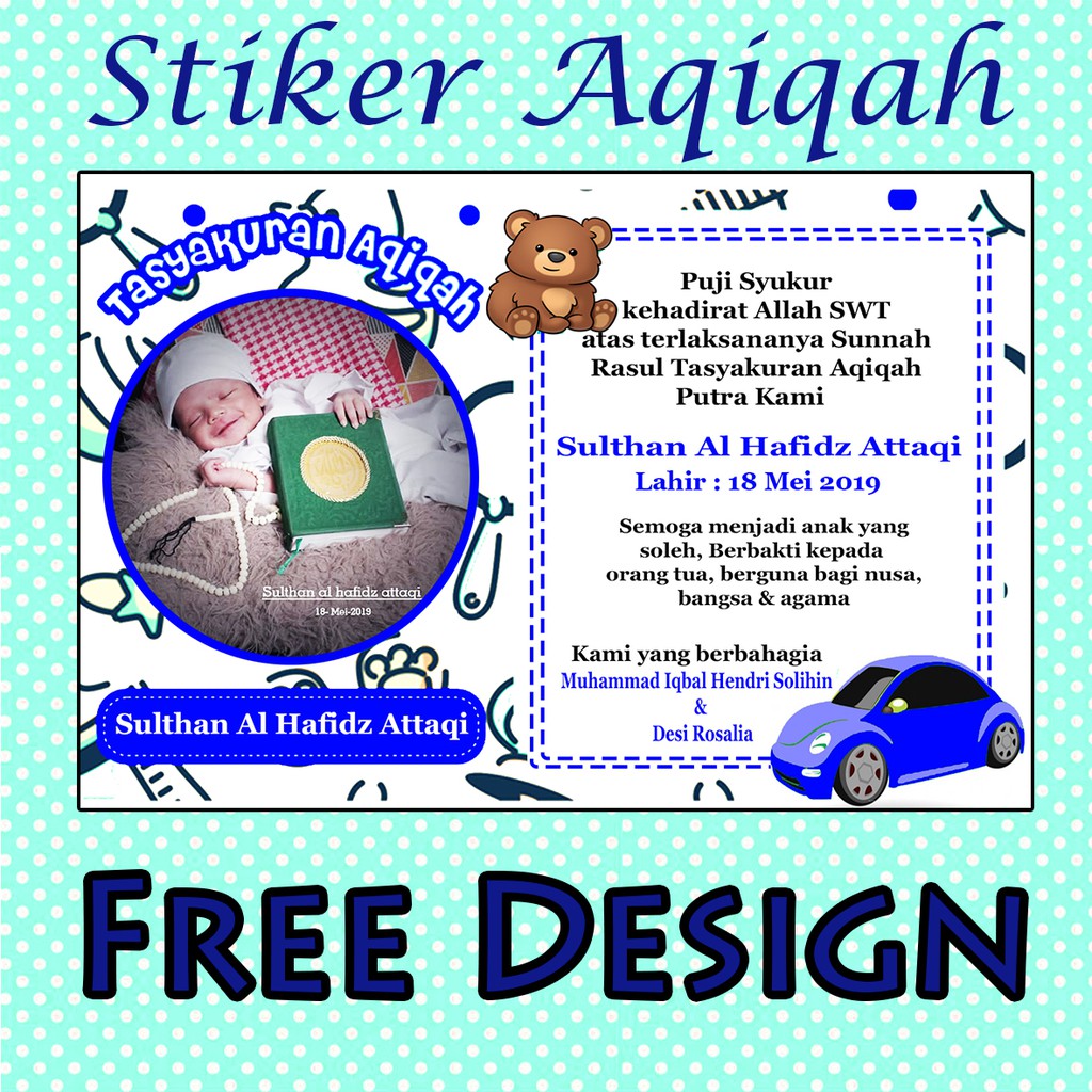 

STIKER TASYAQURAN AQIQAH CUSTOM 50RB DAPAT BANYAK FREE DESIGN
