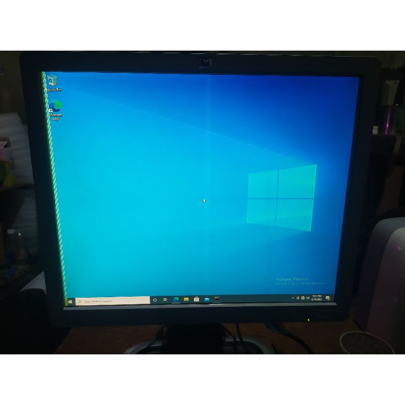 monitor  lcd hp 17 kotak L1756 minus