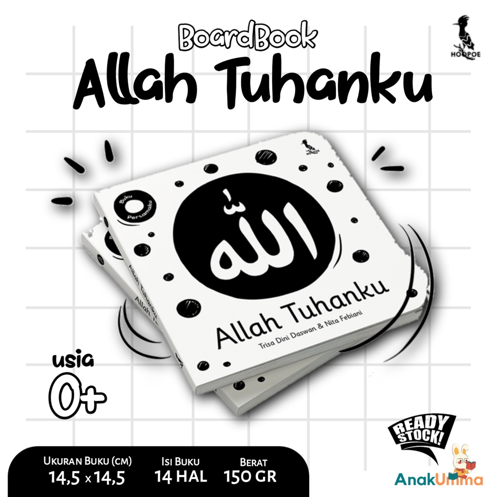 Jual Buku Allah Tuhanku Hoopoe / Boardbook Bayi High Contrast [Ready