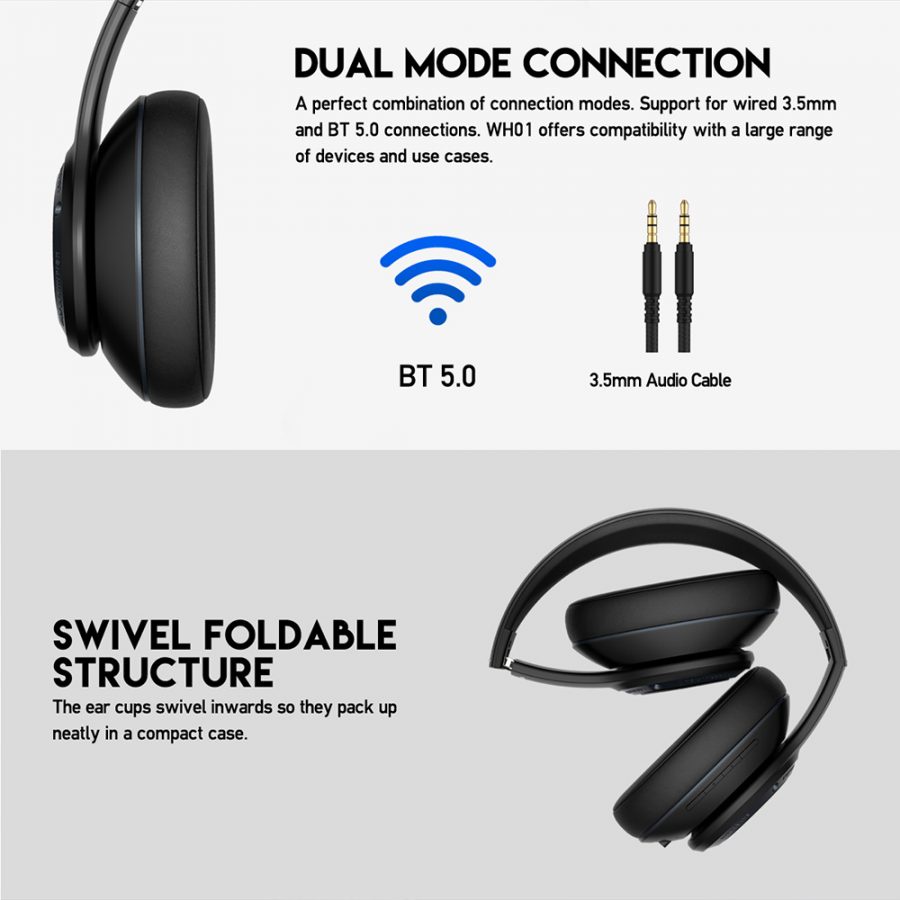 Fantech WH01 Wireless Bluetooth Gaming Headphones