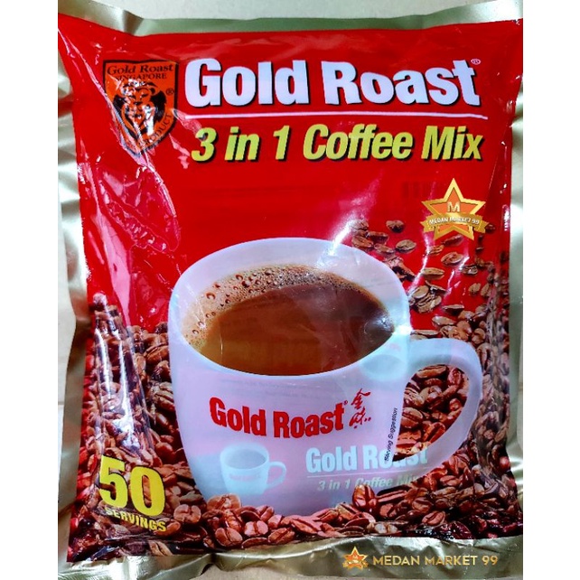 

50s | GOLD ROAST COFFEE MIX 3 in 1 | MIX COFFEE | KOPI | COFFEEMIX | COFFEE | COFFEE MIX | GOLDROAST