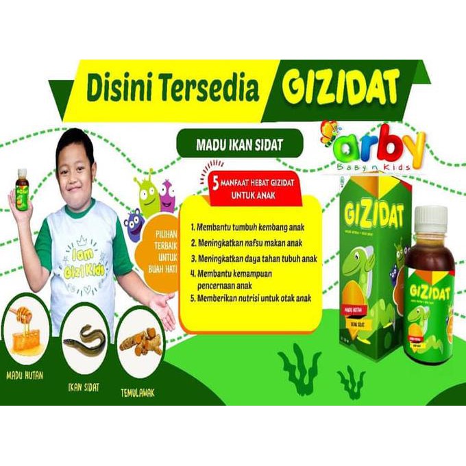 

Kualitas Terjamin Original Gizidat Madu Anak Ikan Sidat / Vitamin Penambah Nafsu Makan Dijamin Asli