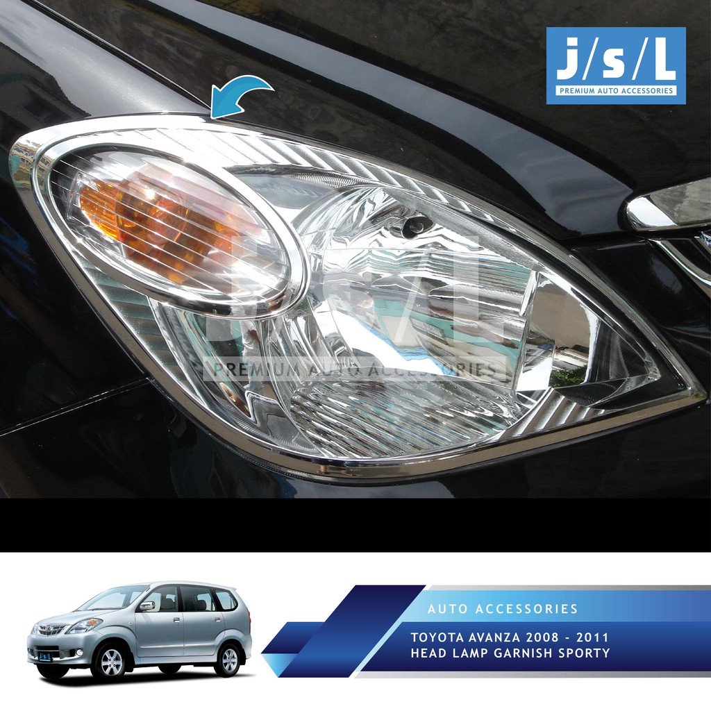 Jual Toyota Avanza 2008 2011 Head Lamp Garnish Sporty Chrome Indonesia Shopee Indonesia Jual Toyota Avanza 2008 2011 Head Lamp Garnish Sporty Chrome Indonesia Shopee Indonesia