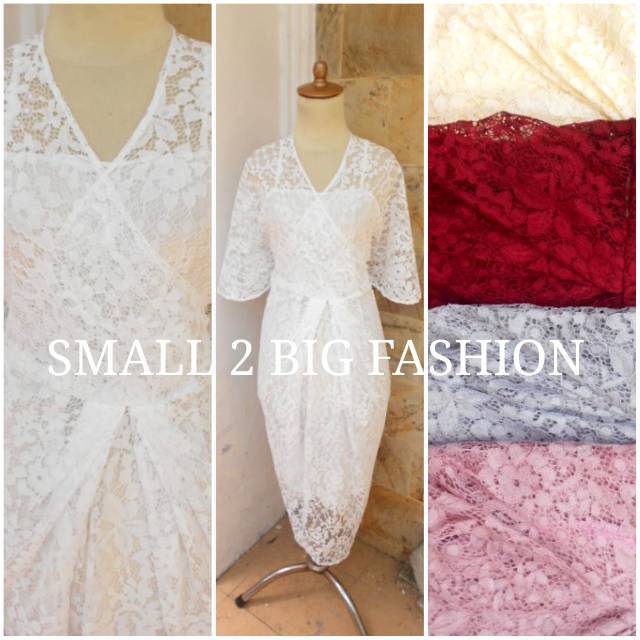 Dress brokat / terusan brukat / tunik brokat / kebaya dress / kebaya brokat