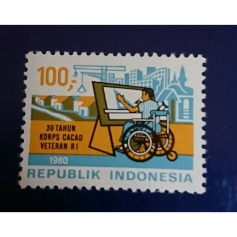 

Prangko Perangko Indonesia seri HUT Ke 30 Korps Cacat Veteran R I 1980