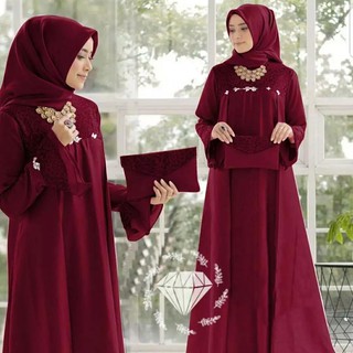  Gamis  Maxi Dress Mayora Maxi Wanita kondangan  Kekinian  