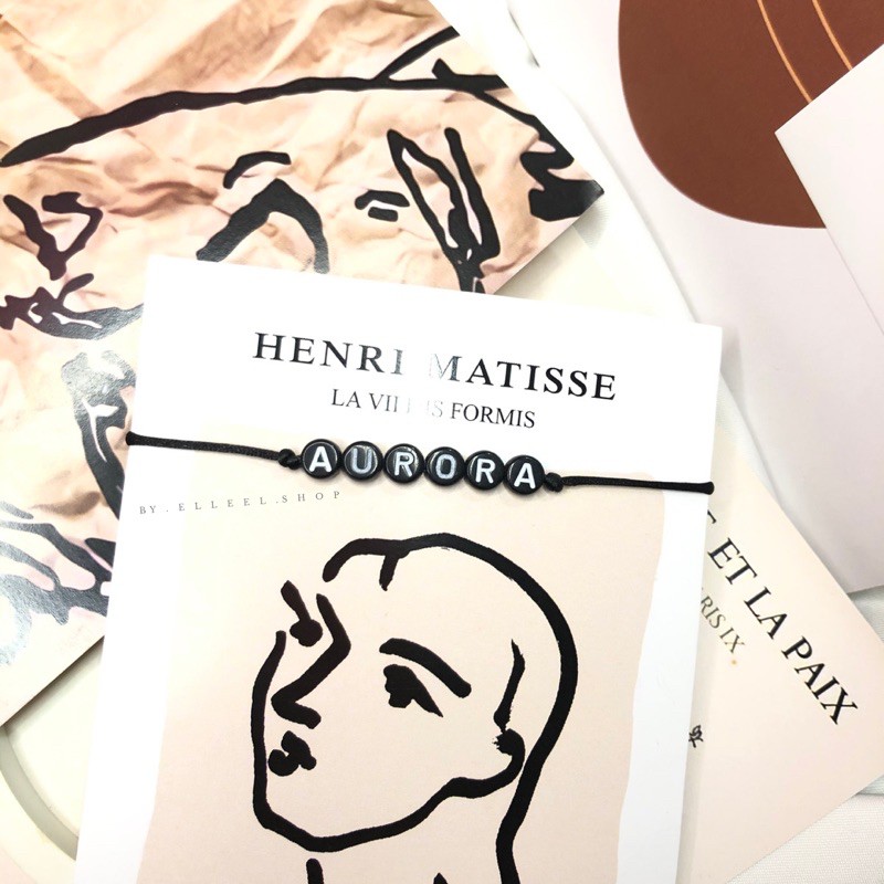 GELANG NAMA(MANIK BULAT)/GELANG NAMA/GELANG COUPLE NAMA/GELANG TALI NAMA