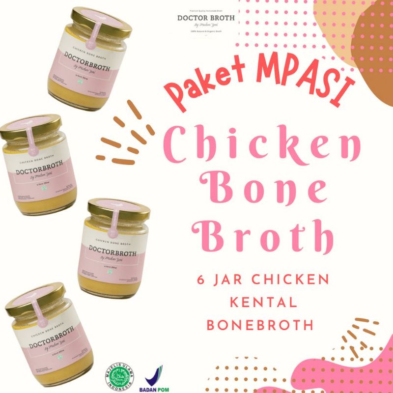 paket mpasi Chicken bone broth 6 Jar