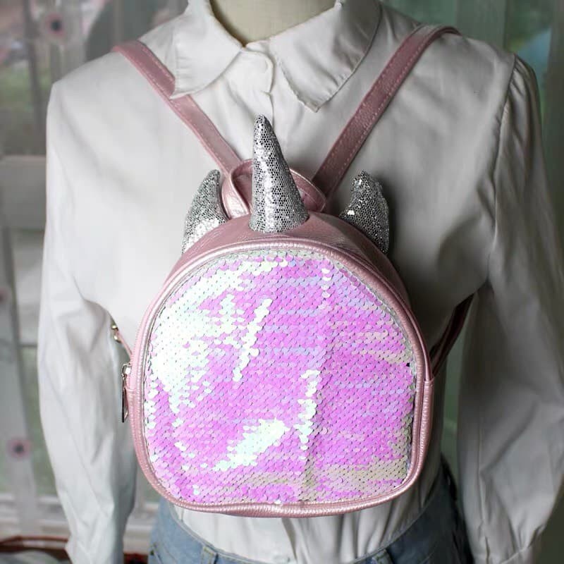 TAS RANSEL BONEKA UNICORN SEQUINS