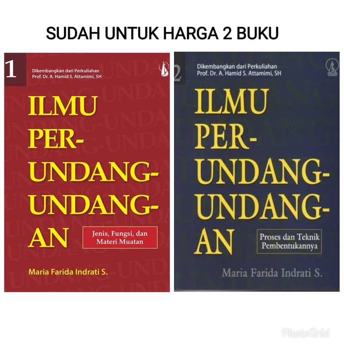 Ilmu Perundang Undangan 1 Set 2 Buku Maria Farida Shopee Indonesia