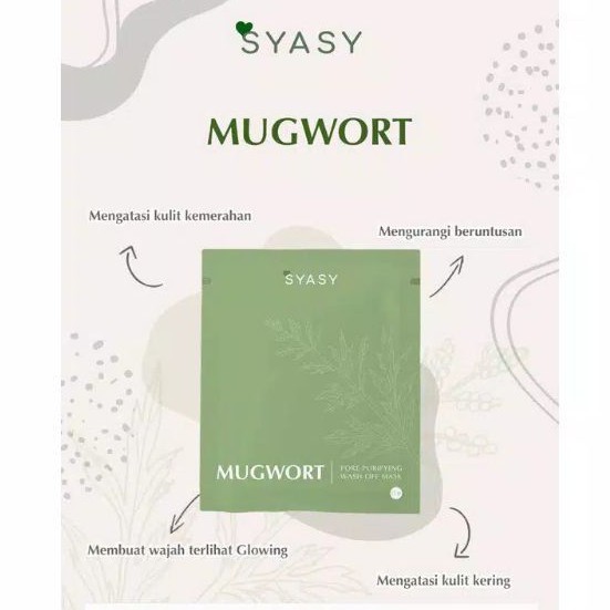 [BISA COD] SYASY.ID MUGWORT ORGANIC MASK BACA DESKRIPSI