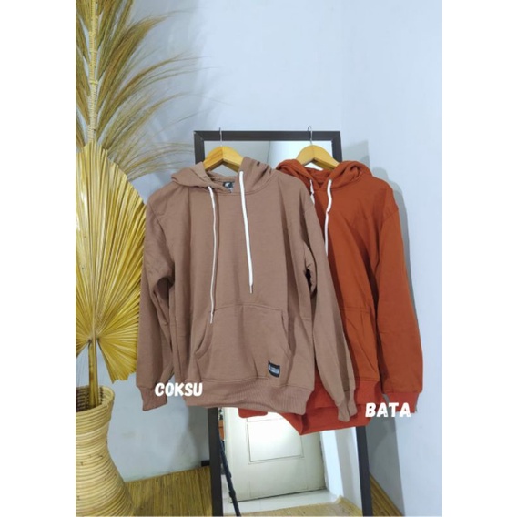 Hoodie Sweater Polos Woc JUMBO Unisex Pria Wanita Oversize M - XXL Big Size Pria Wanita Unisex Tebal