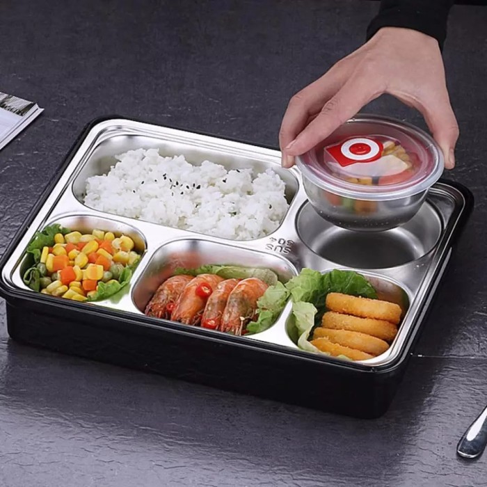 Triple W 1400ml Lunch Box Bento Kotak Bekal Makan Siang  Premium