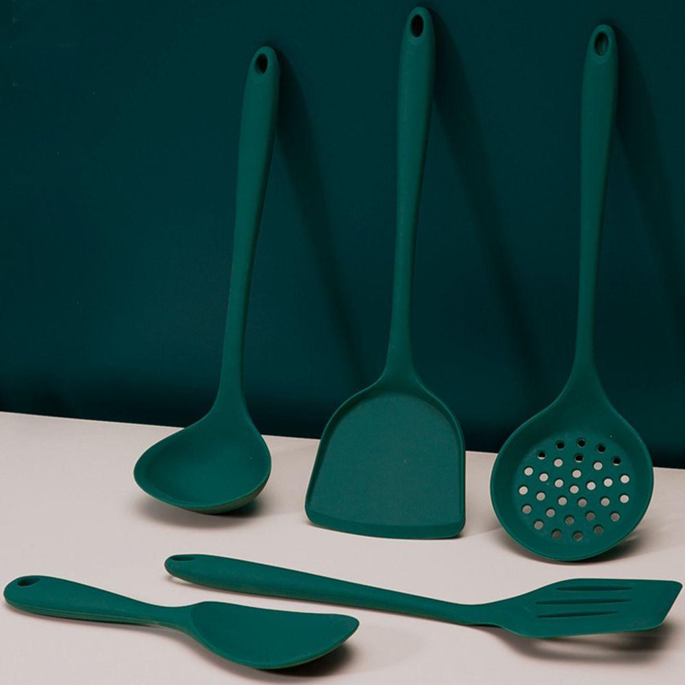 Nickolas1 Peralatan Dapur Gadget Sendok Anti Lengket Aksesoris Sekop Spatula Silikon
