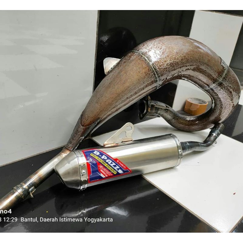 Knalpot BPAZZ Grasstrack Kawasaki Ninja 2tak Bahan Galvanis Original B-PAZZ