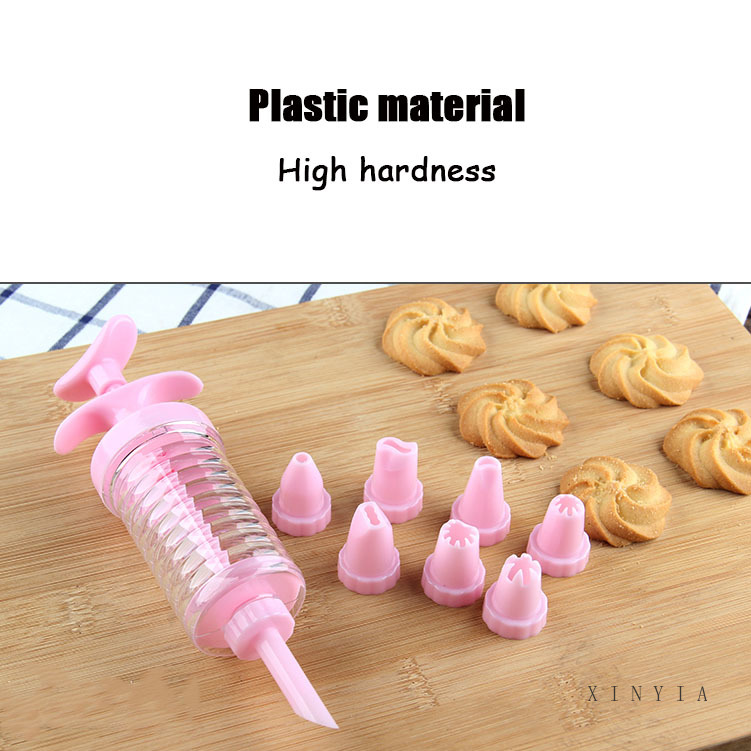 8 PCS / Set Nozzle Kue Dapur Cream Pastry Alat Set DIY Cookies Tekan Cetakan