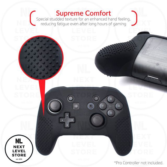 Silicone Case Pro Controller Nintendo Switch Rubber Protector - Putih