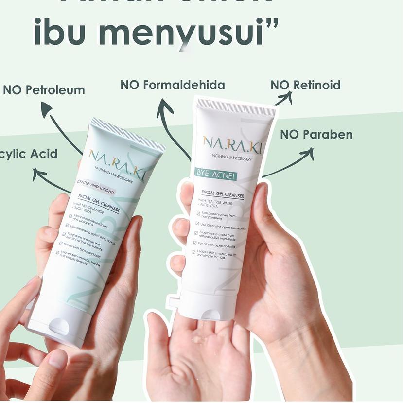 ♧ NARAKI Bye Acne // Gentle and Bright Facial Gel Cleanser (100ml) ✱